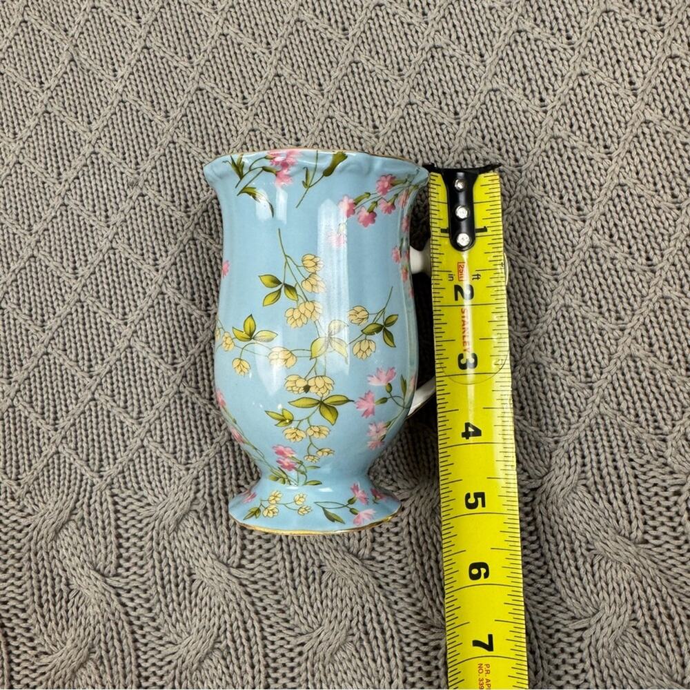Peppertree Tabletops China Floral Blue Tea Cup Mug Fine Porcelain Coastline - Picture 7 of 11